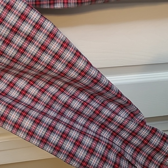 Nautica men's plaid long-sleeved button-up shirt size Medium - Picture 4 of 5